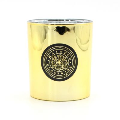 Customized Decal Wedding Gold Candle Holders in Bulk
