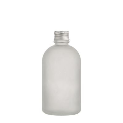 High quality low price small 250 ml frost glass boston bottles with screw 