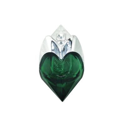 Heart shaped perfume bottle, Emerald Glass Bottle spray bottle