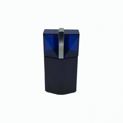 2020 newest Aline design 30 ml blue glass bottle with clear perfume cap