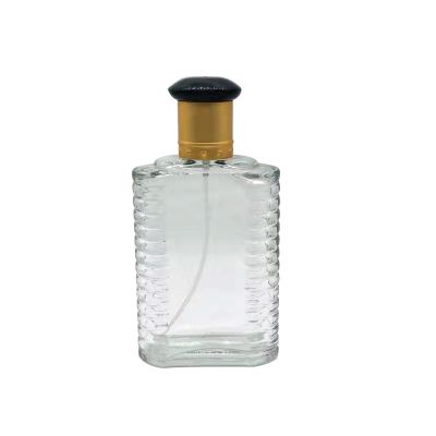 100ml perfume bottle, corrugated glass bottle perfume spray cover