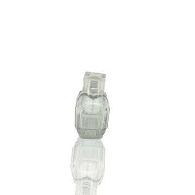 Portable mini 10 ml glass cosmetic jars and bottles empty perfume bottle for sale clear glass bottles with screw cap 