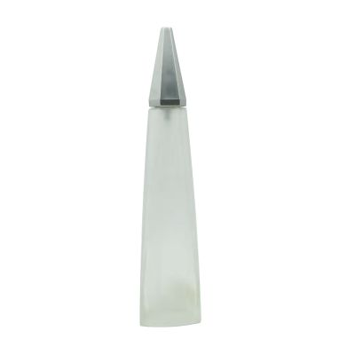 Conical perfume bottle, frosted glass bottle, spray bottle 