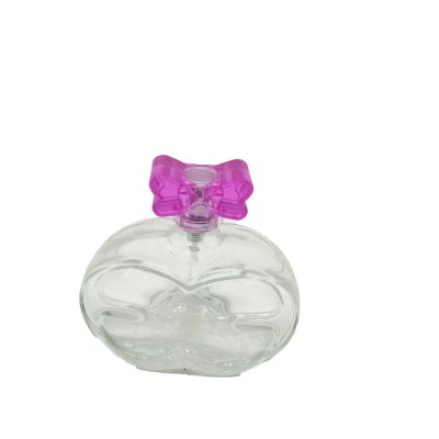 Butterfly-shaped perfume 100 ml glass cosmetic jars and bottles clear glass bottles with screw cap frosted glass bottles 