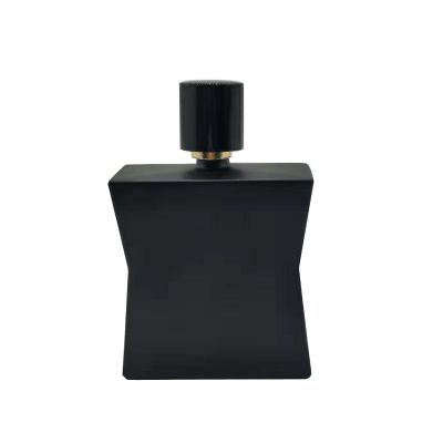 100ml perfume bottle, black glass bottle, spray bottle 