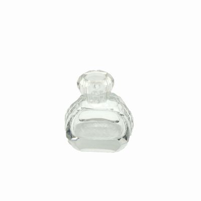 Glass jar cosmetic 50ml refillable perfume bottle frosted glass bottles perfume crystal bottle 