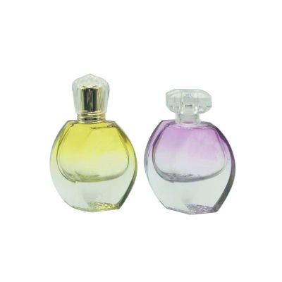 Irregular gradually changing perfume glass bottle spray bottle 