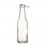 High Quality Cheap Price Long Neck Round 250 ml clear Beer Glass Bottle With Crown 