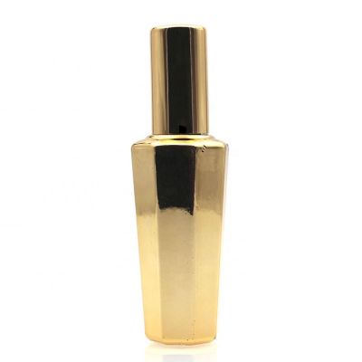 15.5ml Gold Silver Plating Spray Glass Bottle Refillable Perfume Spray Bottles 