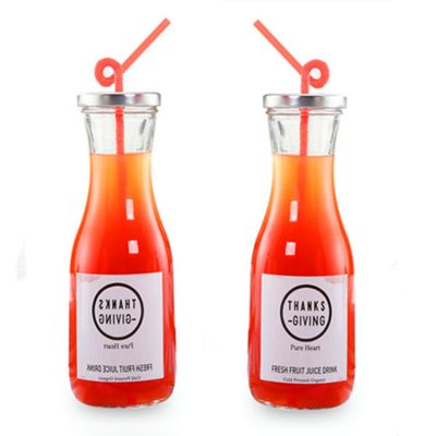 Hot Sale Glass Juice Bottle 500ml Glass Beverage Bottle for Sale 