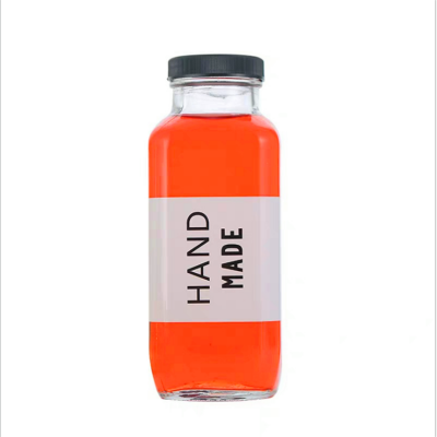 Hot Sale 250ML 350ML 500ML Glass Beverage Bottle With Aluminium Cap For Juice Milk 