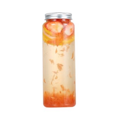 500ML beverage bottle glass with screw cap 