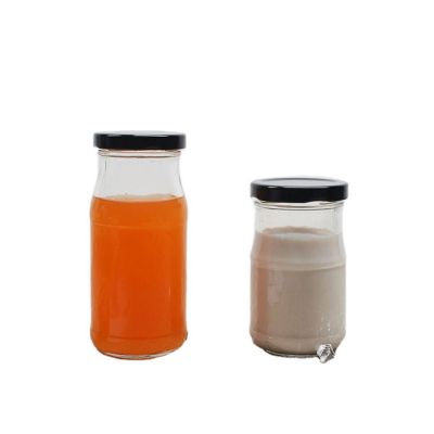 Custom Logo 180ML 250ML Glass Bottles Jars for Milk Jam Pickles 