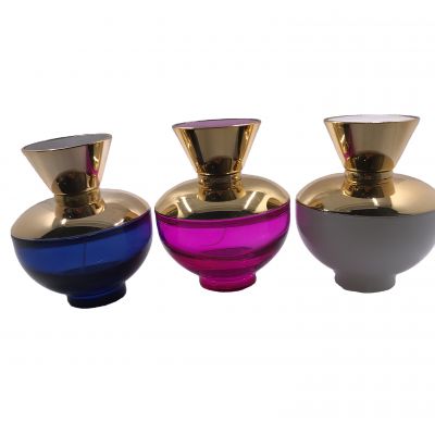 100ml wholesale advanced customization color round empty perfumer glass bottles 