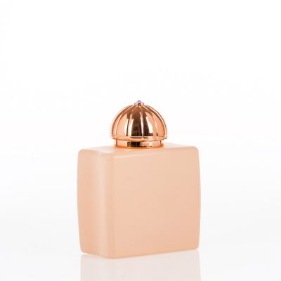 High quality glass perfume bottle with plastic cap 