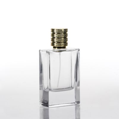 Hot sale manufactory high quality 100ml glass perfume bottles with cap
