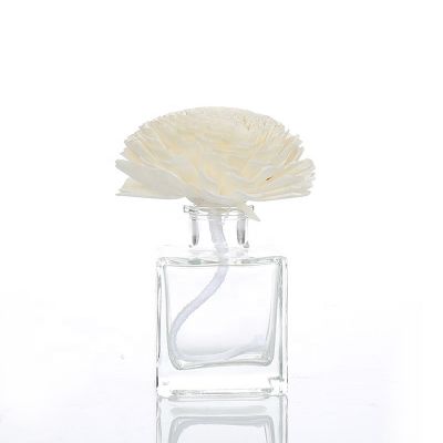50ml Square Essential Oil Perfume Reed Diffuser Glass Bottle 