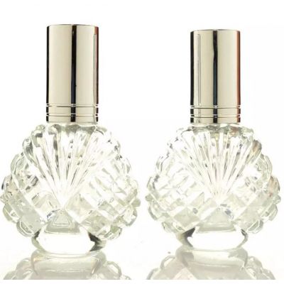 Engraving Beautiful Perfume Bottle 15 ml Perfume Bottle Philippines Perfume Aluminum Cap Bottle 