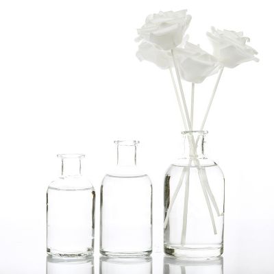 Eco-friendly Clear Color Shape Aroma Reed Diffuser Perfume Glass Bottles