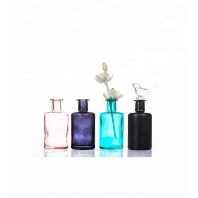 China Factory Price 250ml Different Color Empty Reed Diffuser Glass Bottles 