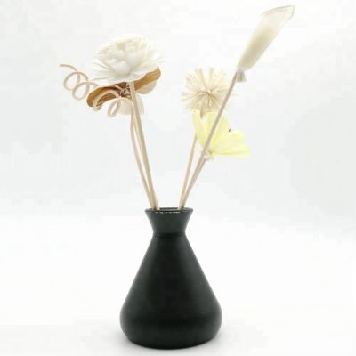 Hot Sale 150ml Black Hue Odd Shape Wide Mouth Diffuser Bottle 