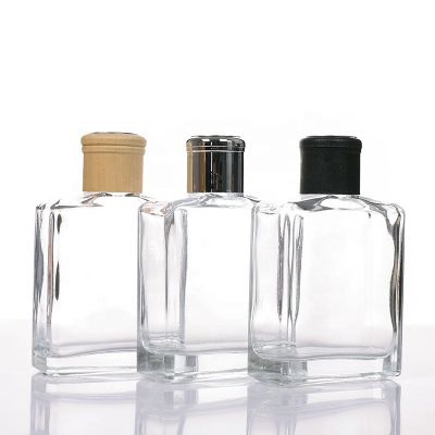 Hot Sale Flat Square Bottle 200ml Empty Glass Aroma Bottle 