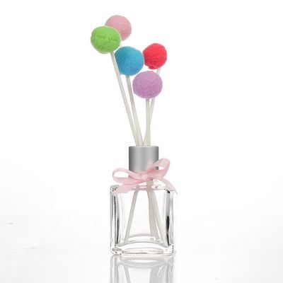 High Quality Fancy 70ml Square Cubic Glass Diffuser Bottle For Sale 