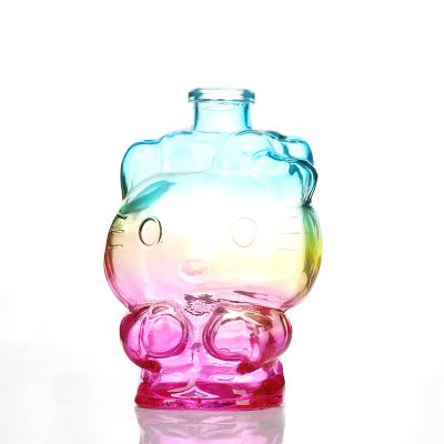 Kitty Cat Shape perfume bottle cheap cute design empty Perfume Diffuser aroma Bottle 