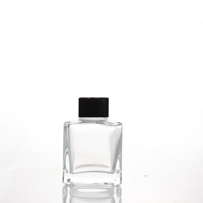 Manufacturer unique square empty diffuser glass bottles 100ml 