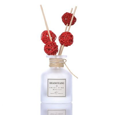 150ml Frosted Round Air Freshener Aroma Reed Diffuser Glass Bottles For Home Decor 