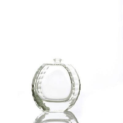 Luxury transparent Bevel perfume bottle crystal bottle for perfume oil 