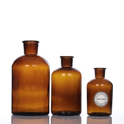 High Quality 250ml 500ml 1000ml Aroma Decorative Glass Reed Diffuser Bottle Reagent Glass Bottle 