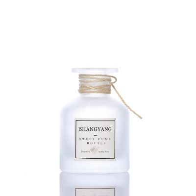 Customized 150ml frosting Big Belly Shaped Empty glass Reed Diffuser Bottle for Aroma Fragrance 