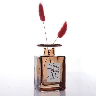 150ml Elegant Aroma Square Reed Diffuser Oil Glass Bottle 