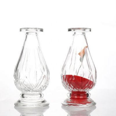 Factory Cheap Thick Base large capacity reed glass diffuser bottle 