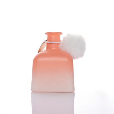 180ml square bottom yurts shape glass bottle Aroma Diffuser perfume bottle wholesale with cork 