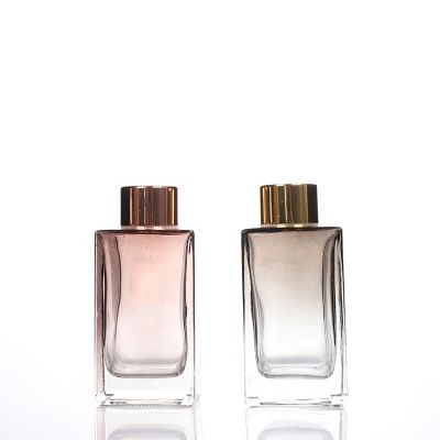 wholesale 100ml 120ml rectangle Home Decorative Aroma Reed diffuser Glass bottles 