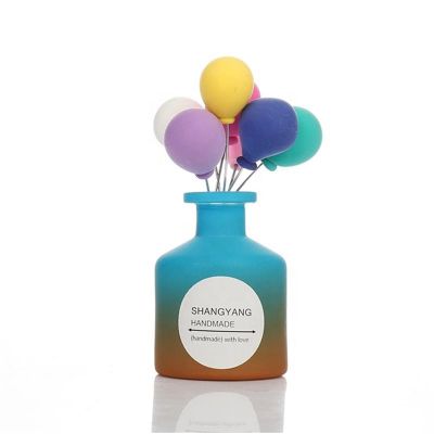 cylinder form glass reed diffuser bottle aroma glass bottle reed diffuser sticks bottle 