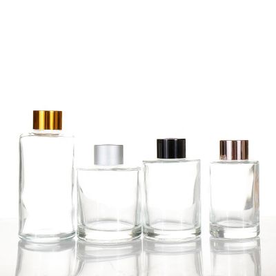 Wholesale Household Aromatherapy Packaging Empty cylindrical 100ml 200ml Fragrant Reed Diffuser Glass Bottle 