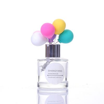 Wholesales 50ml cylindrical reed perfume diffusion bottle glass aromatherapy bottle 