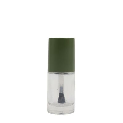 2020 new design wholesale empty clear custom nail polish glass bottle with cap and brush 