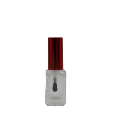 Hot sale free sample empty cosmetic luxury glass nail polish bottle with cap and brush 