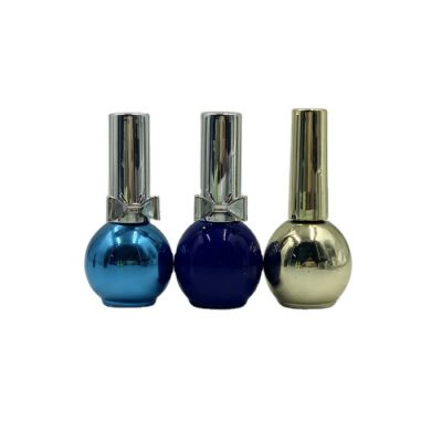 hot sale new type custom UV gel nail polish glass bottle with cap and brush 