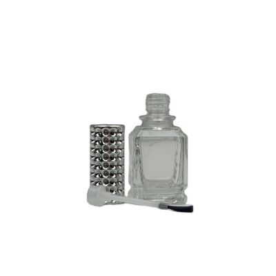 2020 new design empty custom 13ml nail polish bottle with brush and cap 