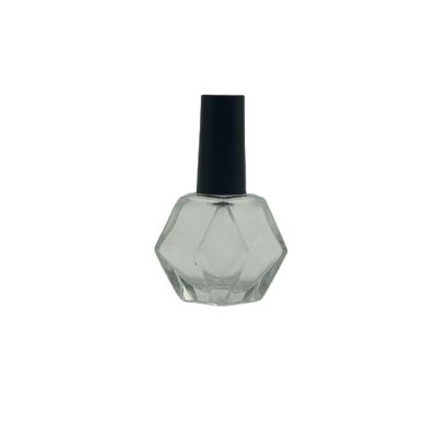 On sale wholesale Empty 13ml special glass nail polish bottle with brush 