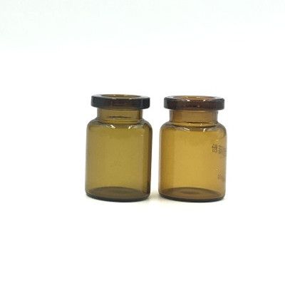 5m medical vial glass serum bottle glass frosted with rubber stopper cap 