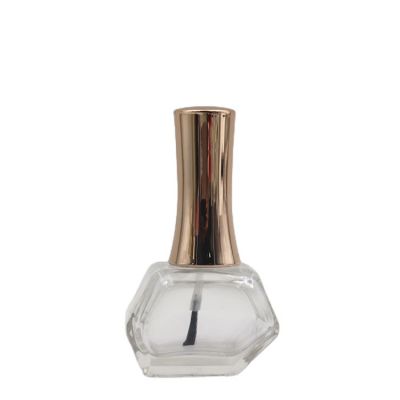 China supplier free sample 19ml empty unique nail polish glass bottle with cap and brush 
