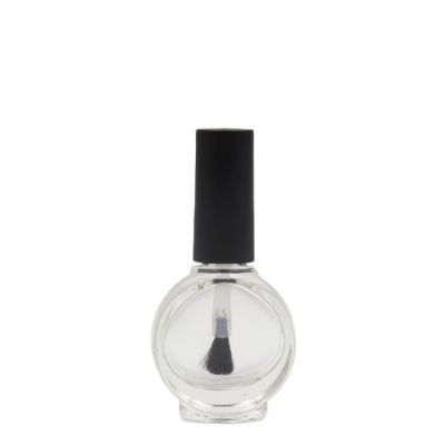 Hot sale 14ml empty clear custom nail polish glass bottle with cap and brush 