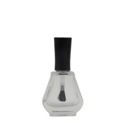 2020 new design wholesale 13ml empty custom nail polish glass bottle with cap and brush 