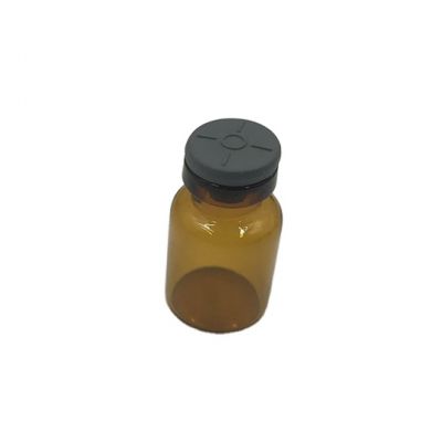 2ml small glass bottles for serum with rubber stopper cap 